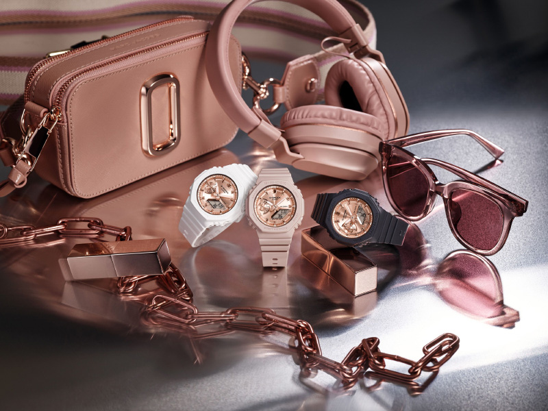 G-SHOCK ミッドサイズ ピンクベージュ＆ピンクゴールド GMA-S2100MD