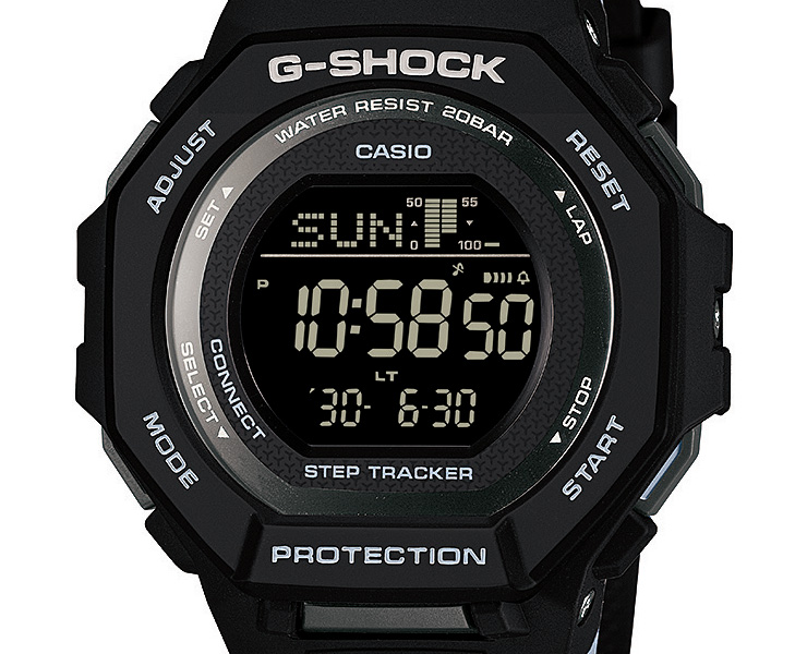 G-SQUAD G-SHOCK ミッドサイズ GMD-B300-1JF ブラック ステップ