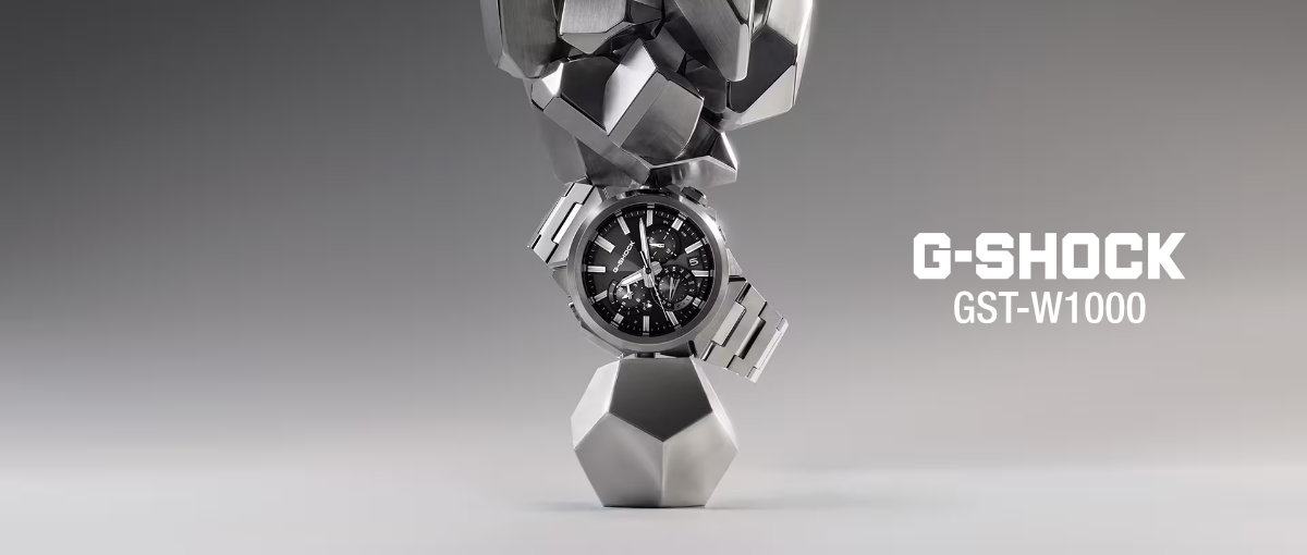 G-STEEL G-SHOCK Gショック GST-W1000D-3AJF 電波 ソーラー モバイル