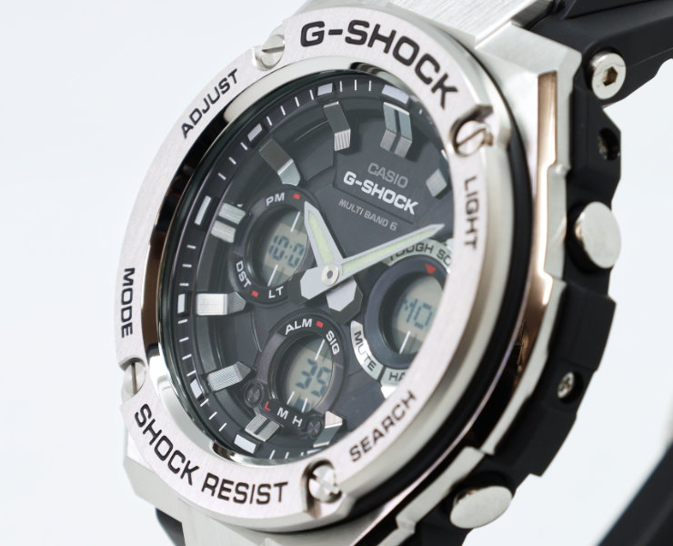 G-STEEL G-SHOCK Gショック 電波 ソーラー GST-W110-1AJF カシオ G
