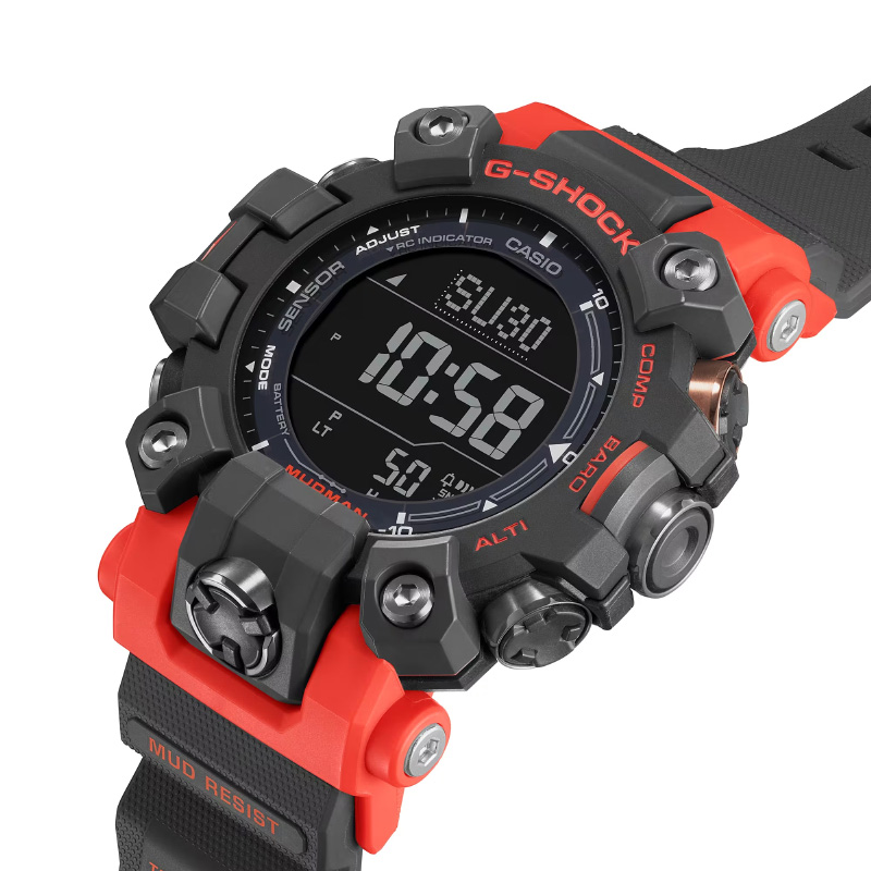 G-SHOCK マッドマン GW-9500-1A4JF 電波 ソーラー トリプルセンサー カシオ Gショック Master of G 陸G  防塵・防泥仕様 MUDMAN ブラック＆オレンジ 黒 腕時計 : gw-9500-1a4jf-4549526356018 : 時計・ブランド専門店  アイゲット - 通販 - Yahoo!ショッピング