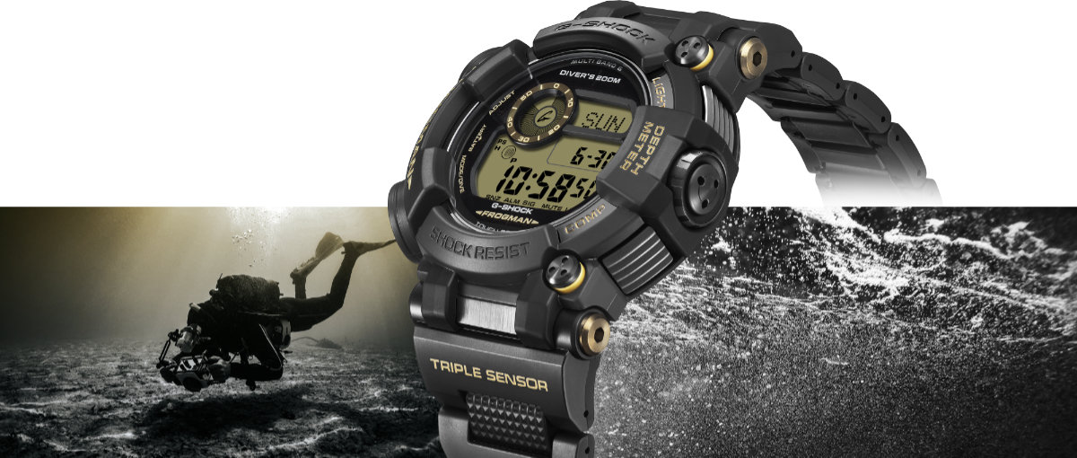 MASTER OF GーSEA G-SHOCK FROGMAN Gショック 電波ソーラー GWF