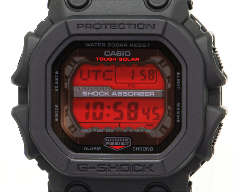 G-SHOCK カシオ ブラック 電波 ソーラー ビッグフェイス GXW