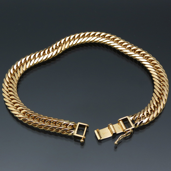 喜平ブレスレット 18金 8面トリプル K18ゴールド 30g-20cm 造幣局検定