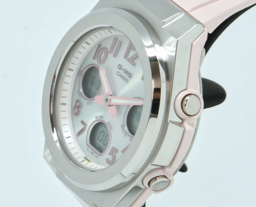 CASIO Baby-G 電波ソーラー　アナログ　グレー　ピンク　三針　説明書付 CASIO Baby-G 電波ソーラー アナログ グレー ピンク 三針 説明