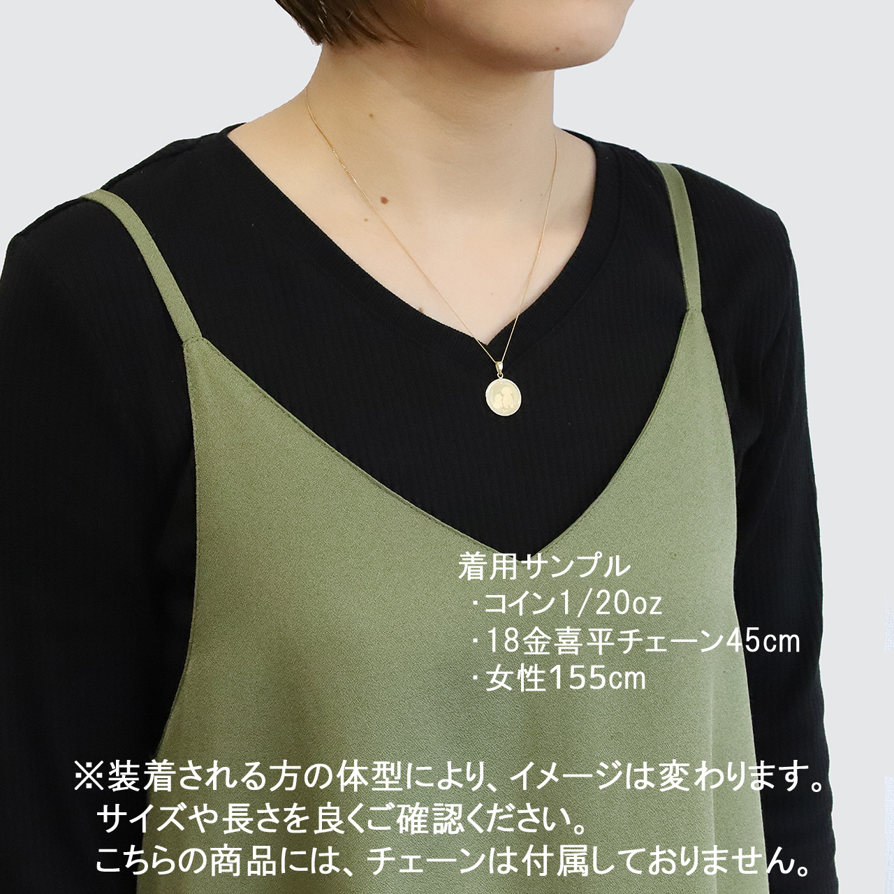 コイントップ 24金 ペンダントヘッド 1/20oz 1/20オンス 獅子 (権威