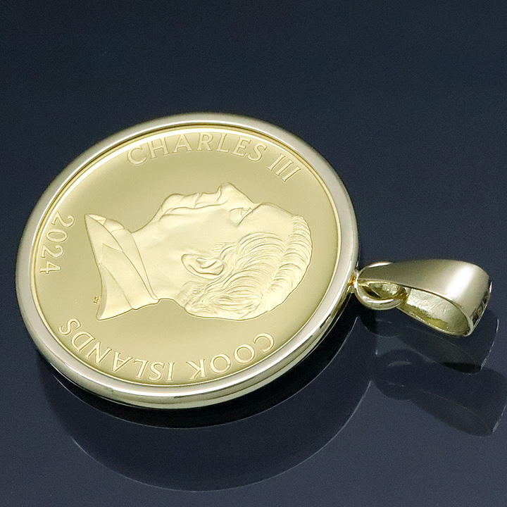 コイントップ 24金 ペンダントヘッド 1/20oz テディベア