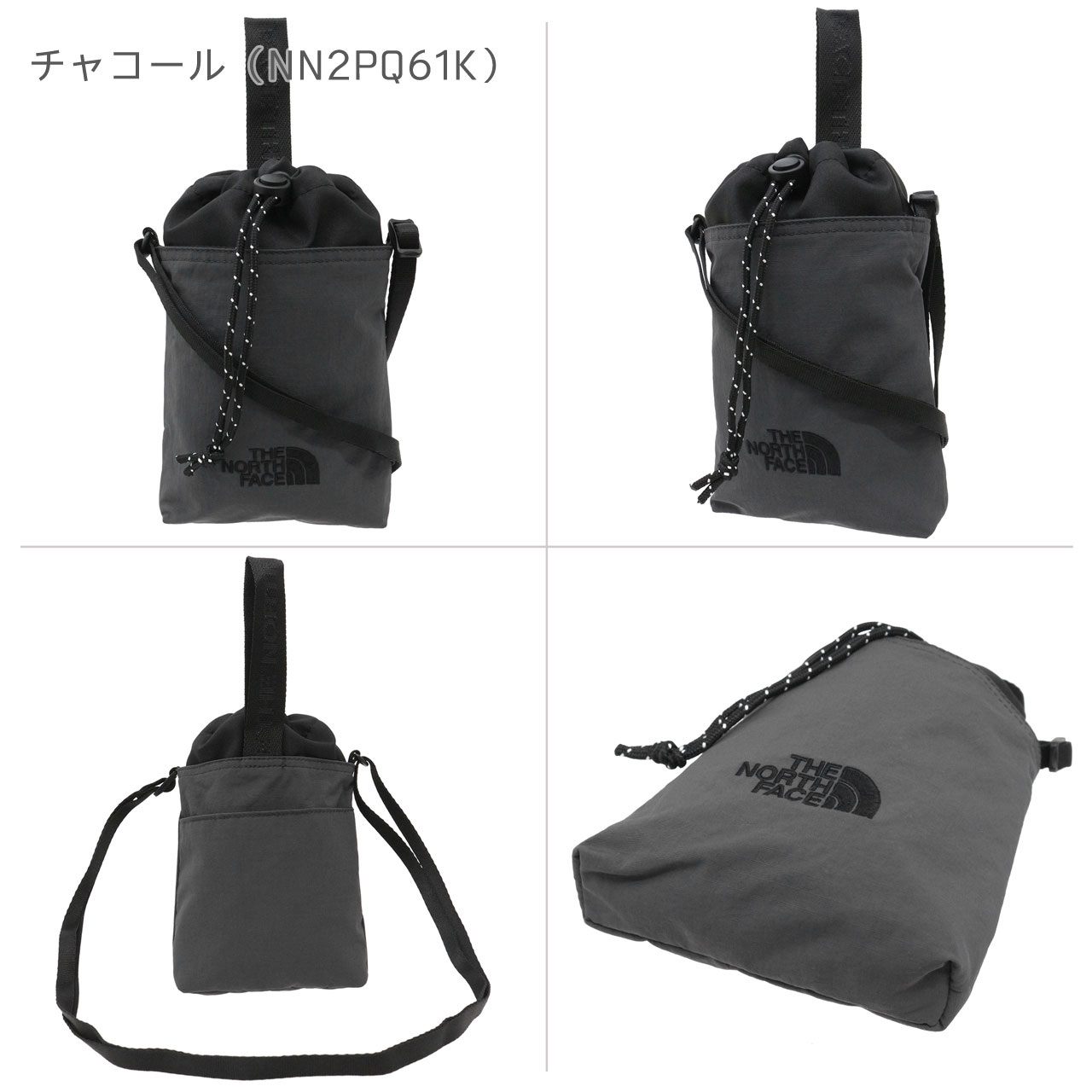ザ・ノース・フェイス バッグ クロスバッグ ホワイトレーベル ショルダーバッグ SIMPLE STRING BAG MINI ミニバッグ 斜め掛け NN2PQ61J NN2PQ61K 選べる2カラー | THE NORTH FACE | 06