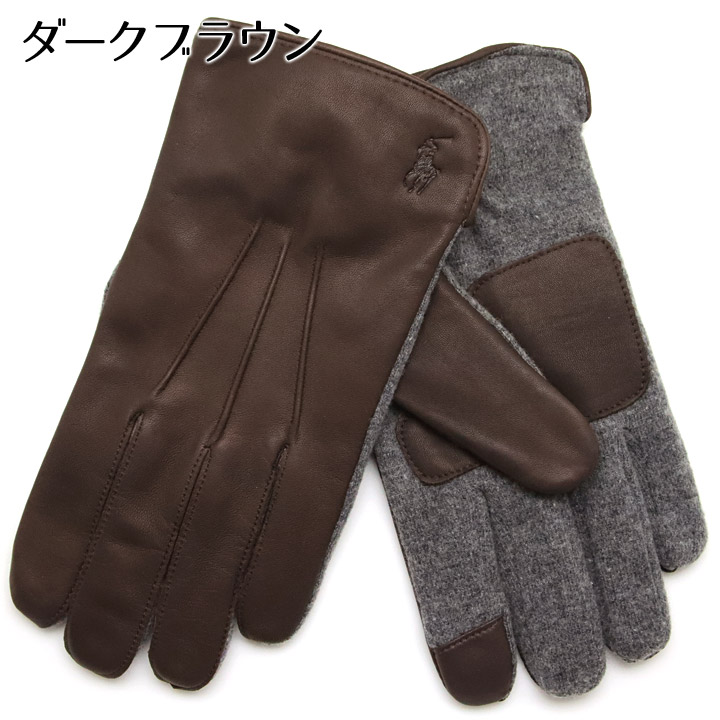 憧れ 【未使用】ラルフローレン 羊革手袋 スマホ対応 20cm 手袋/アーム 