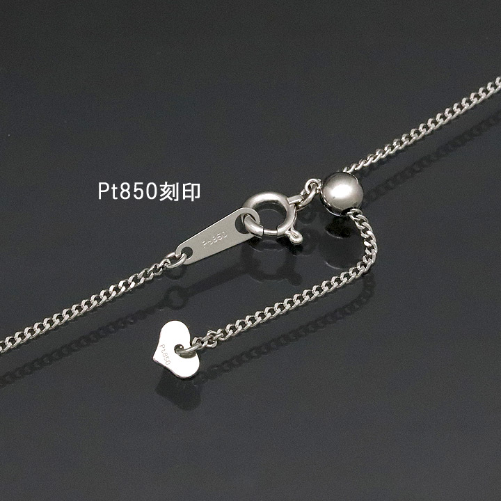 プラチナ850 喜平チェーン 2面 喜平ネックレス Pt850 45cm 0.35φ