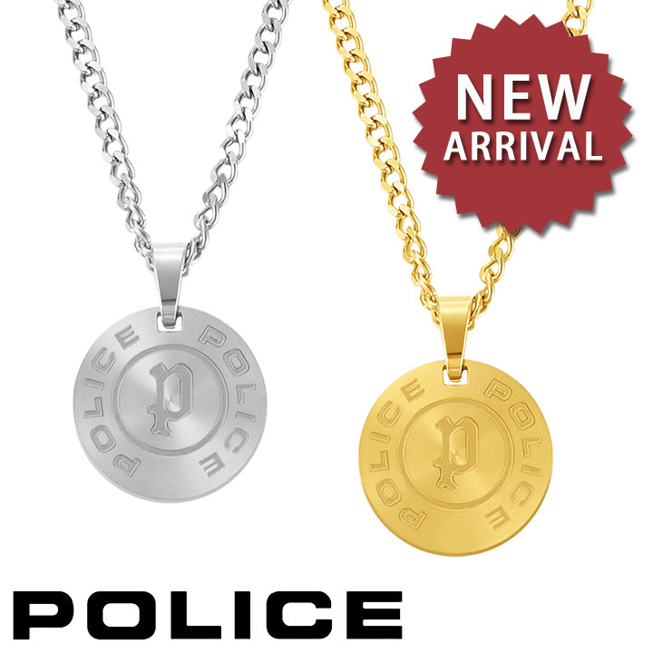 POLICE（ポリス） ネックレス ペンダント メンズ サークル モチーフ