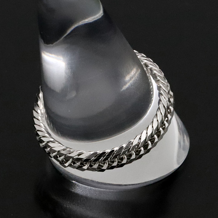 喜平リング プラチナ850 （23号） 12面トリプル 指輪 チェーンリング 