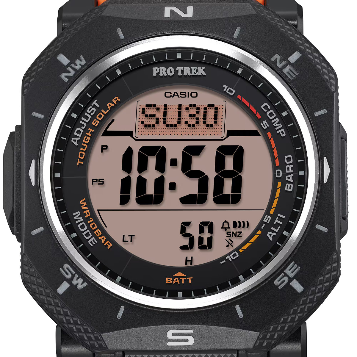 PRO TREK カシオ プロトレック ソーラー 2層液晶モデル PRG-69-4JF 角