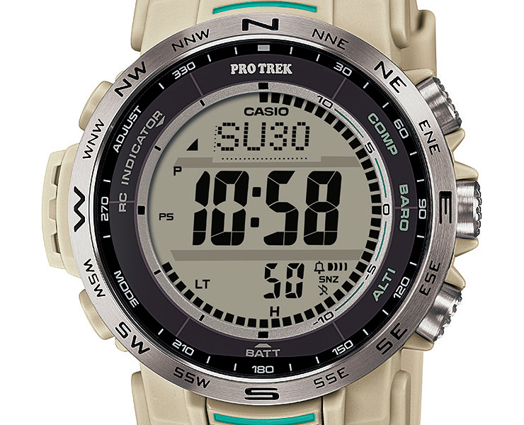 PRO TREK カシオ プロトレック 電波 ソーラー トリプルセンサー ミッド