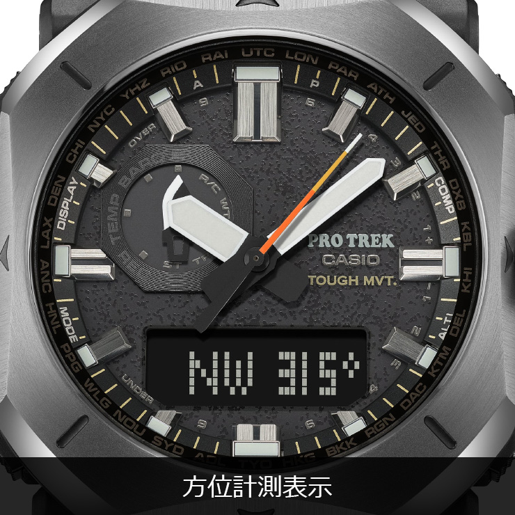 PRO TREK カシオ プロトレック スクエアケース 電波 ソーラー