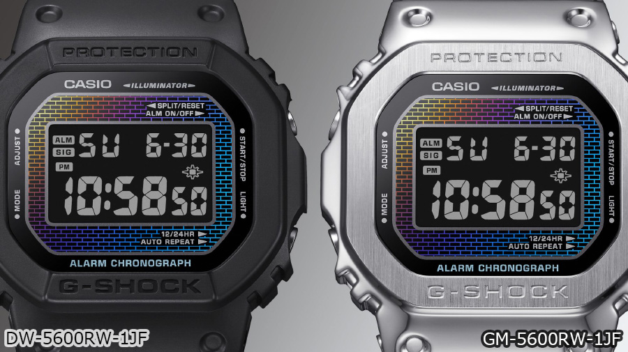ORIGIN(G-SHOCK) G-SHOCK Gショック レインボーカラー文字板 DW