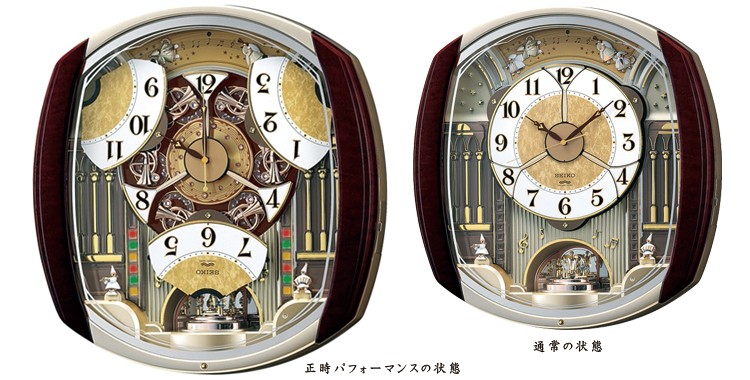SEIKO からくり時計　アミューズ　メロディ時計　電波時計　RE564H SEIKO からくり時計アミューズメロディ時計電波時計RE564H