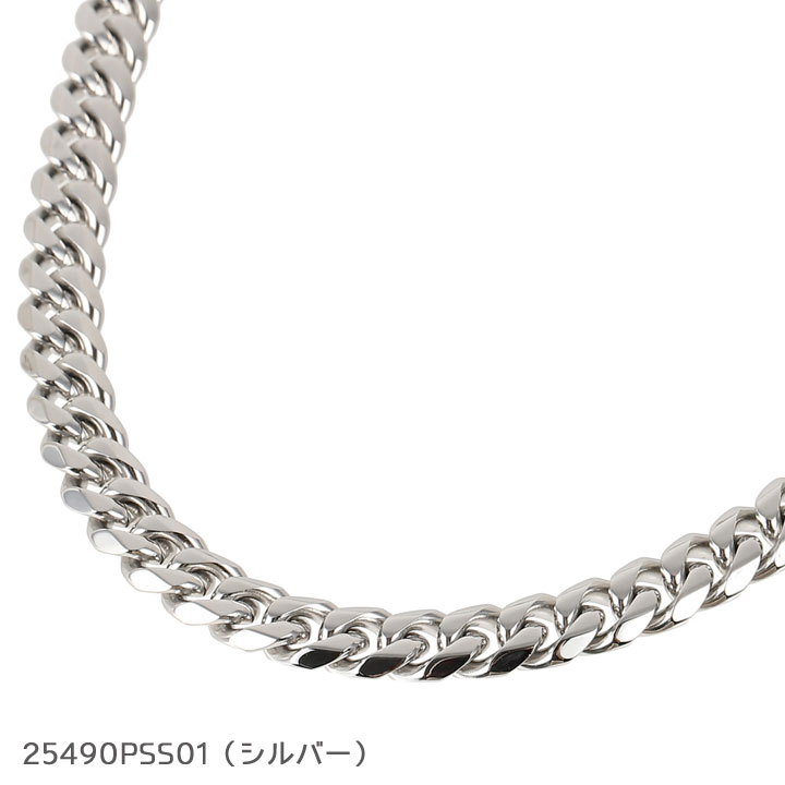 POLICE（ポリス） ネックレス ペンダント 喜平チェーン メンズ 2面
