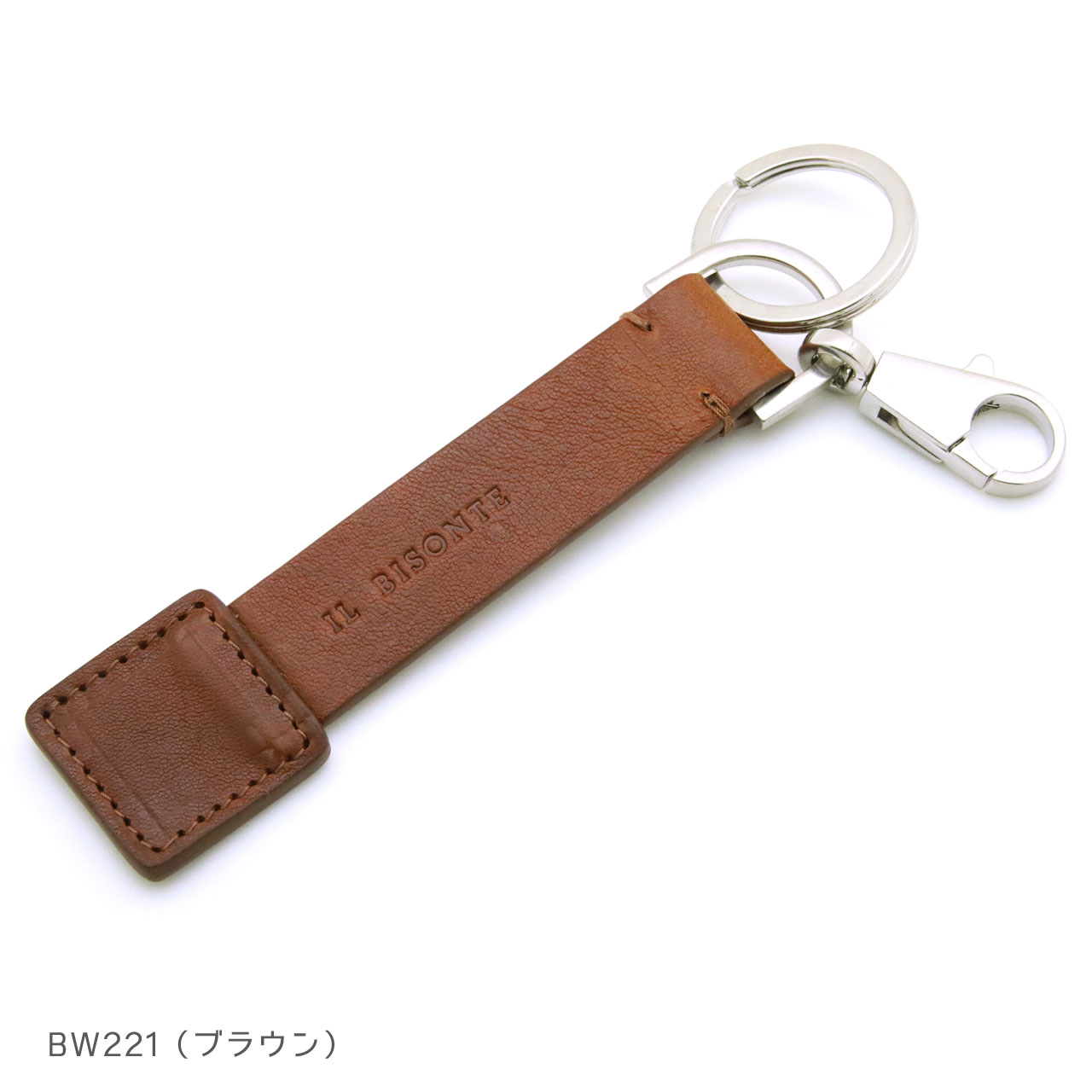IL BISONTE（イルビゾンテ） キーリング レザータグ キーホルダー 本革