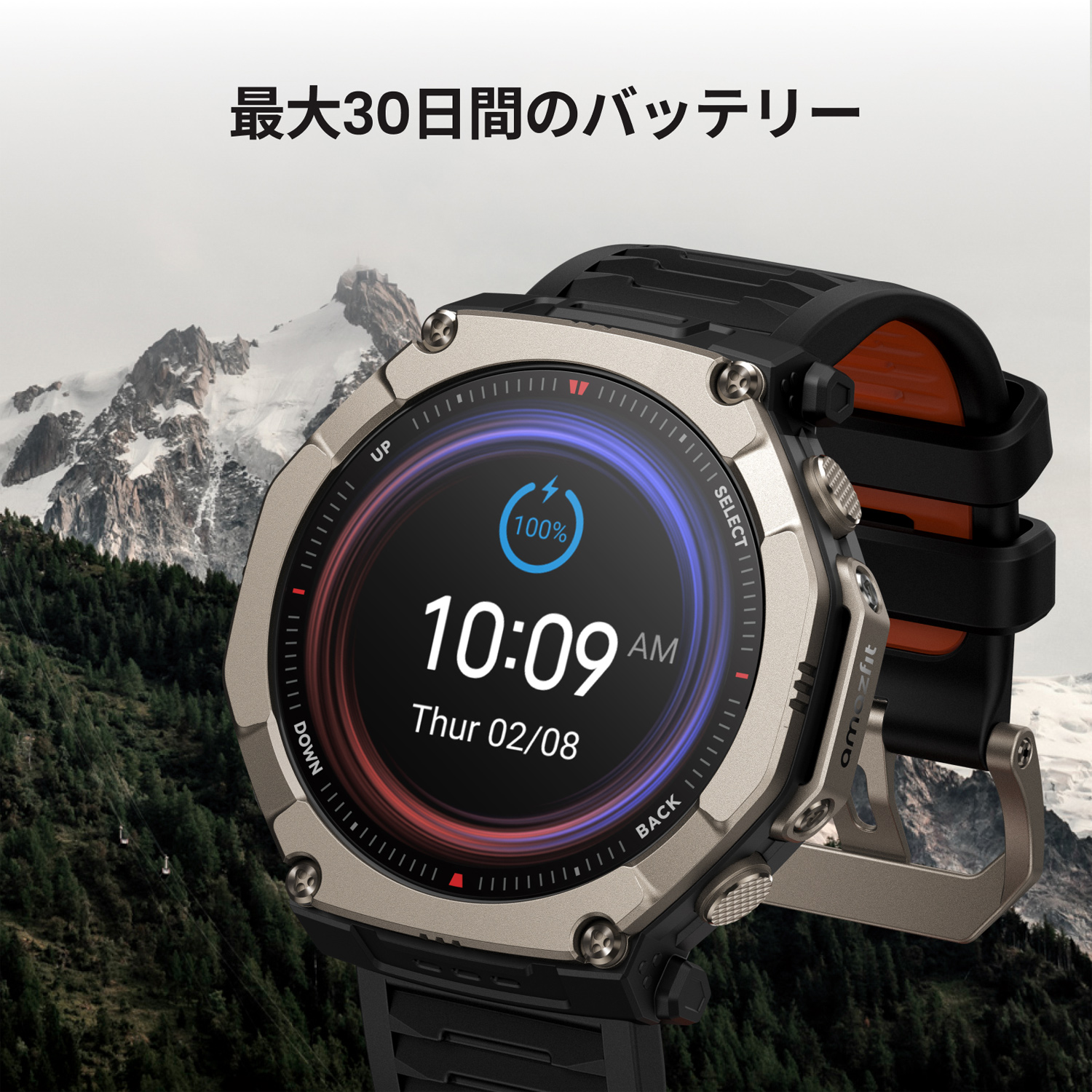 Amazfit GPSアウトドアウォッチ アマズフィット2 Amazfit T-Rex Ultra