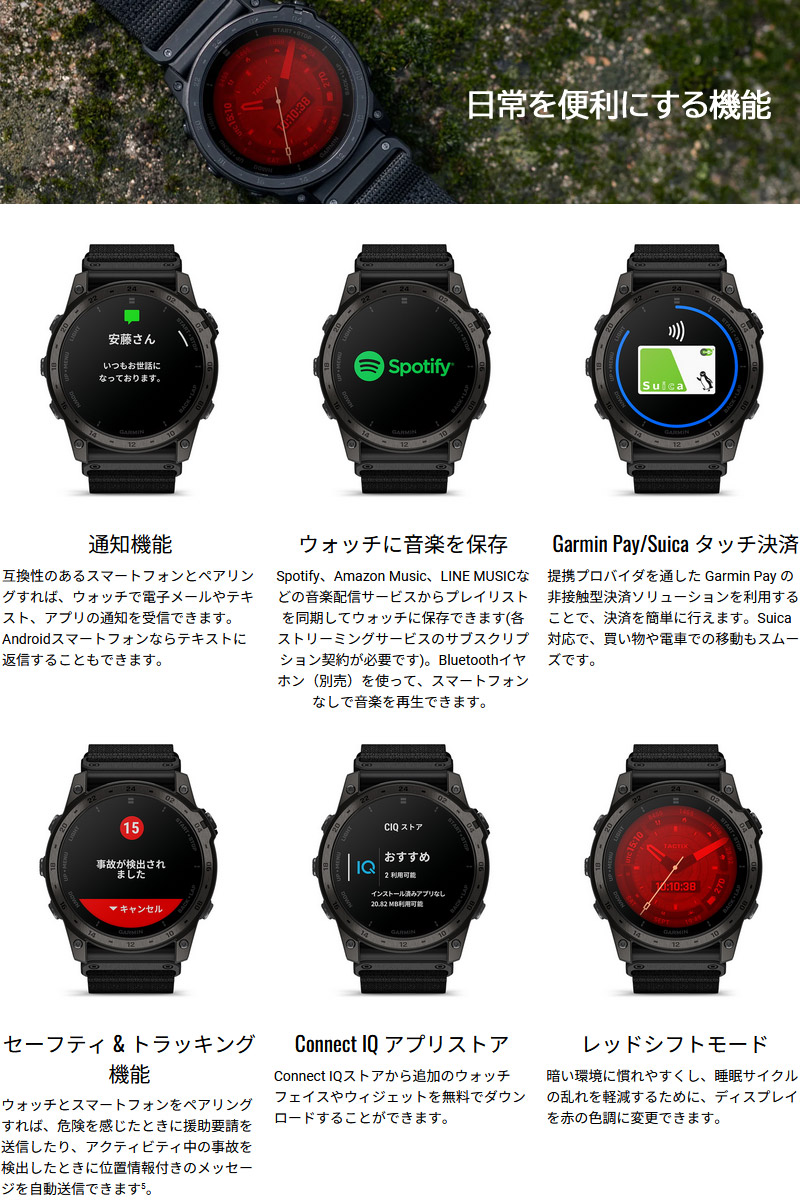 GARMIN GPSスマートウォッチ ガーミン tactix 7 AMOLED (010 GARMIN GPSスマートウォッチ ガーミン tactix 7 AMOLED (010