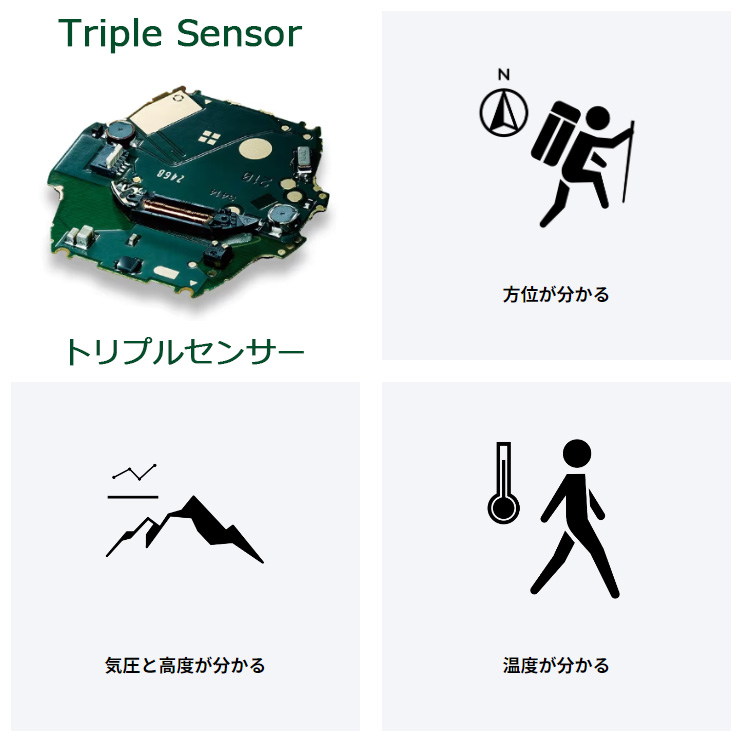PRO TREK カシオ プロトレック 電波 ソーラー トリプルセンサー ミッド