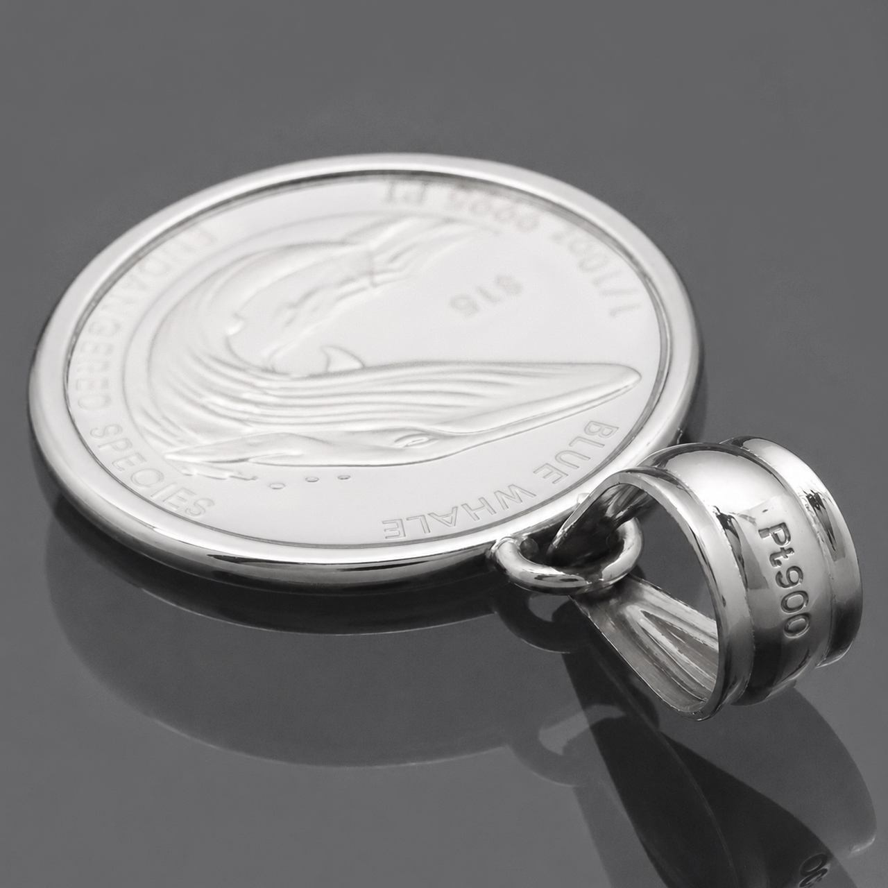 コイントップ 純プラチナ PT999 ペンダントヘッド 1/10oz 1/10オンス
