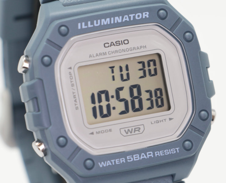 CASIO Collection WEB限定 カシオ コレクション W-218HC-2AJF グレー