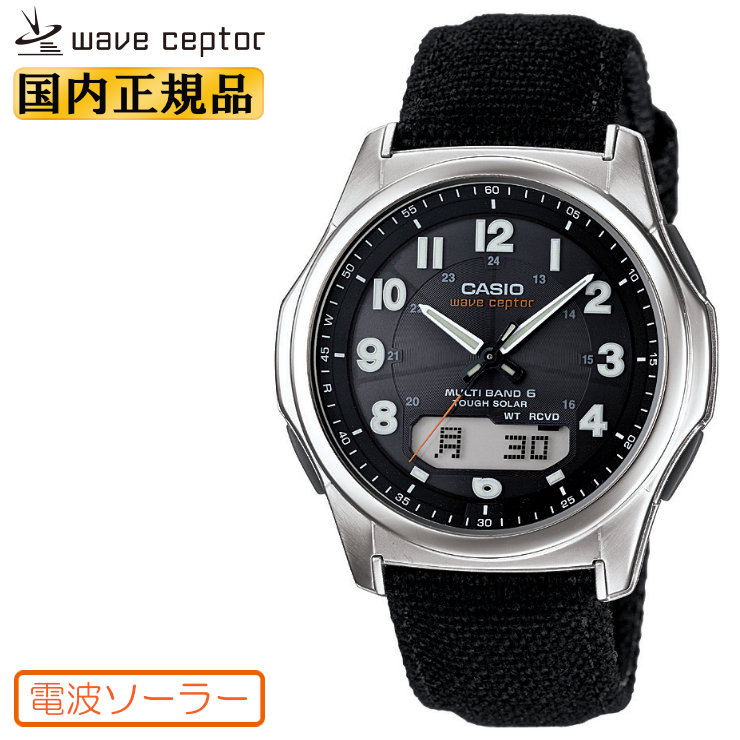 wave ceptor カシオ 電波ソーラー WVA-M630B-1AJF ブラック＆シルバー