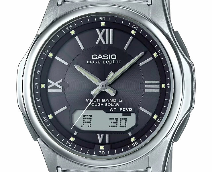 wave ceptor カシオ 電波ソーラー WVA-M630D-1A4JF ブラックフェイス