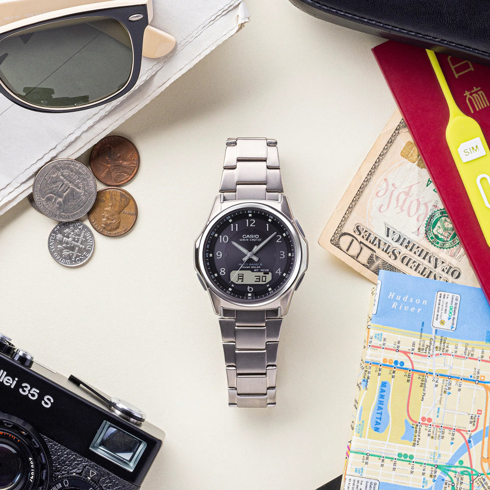 wave ceptor カシオ 電波ソーラー WVA-M630TDE-1AJF ブラックフェイス