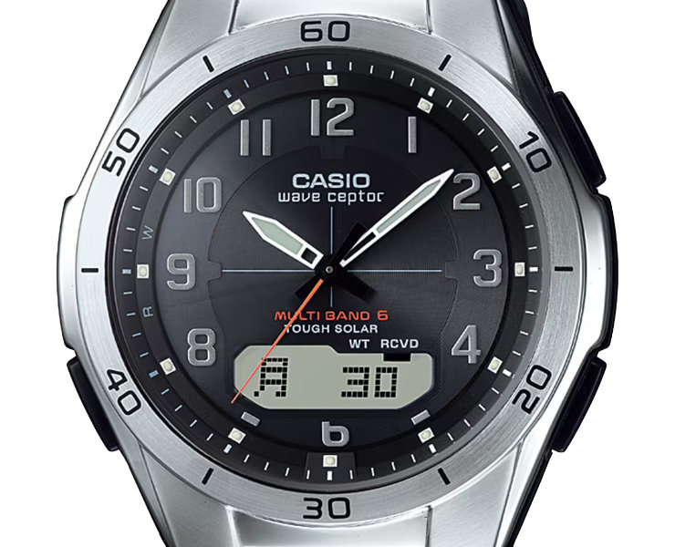 CASIO 時計 wave ceptor WVA-M640 wave ceptor MULTIBAND6 ソーラー電波時計 WVA-M640B-1A2JF CASIO