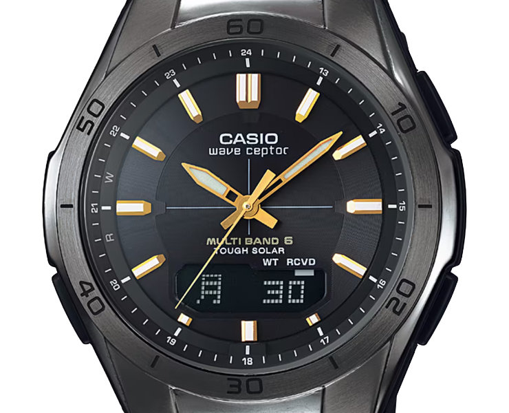 【新品同様】CASIO ウェーブセプター 時計 WVA-M640B-1A2JF WVA-M640B-1A2JF | CASIO