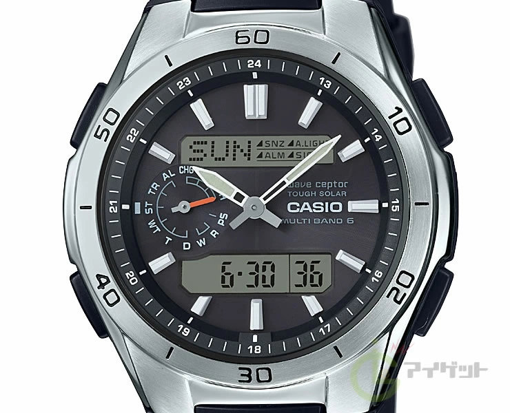 wave ceptor カシオ ソーラー 電波時計 WVA-M650-1AJF ブラック