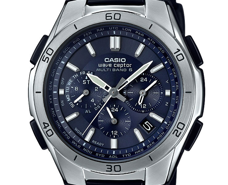 wave ceptor カシオ ソーラー 電波時計 WVQ-M410-1AJF ブラック