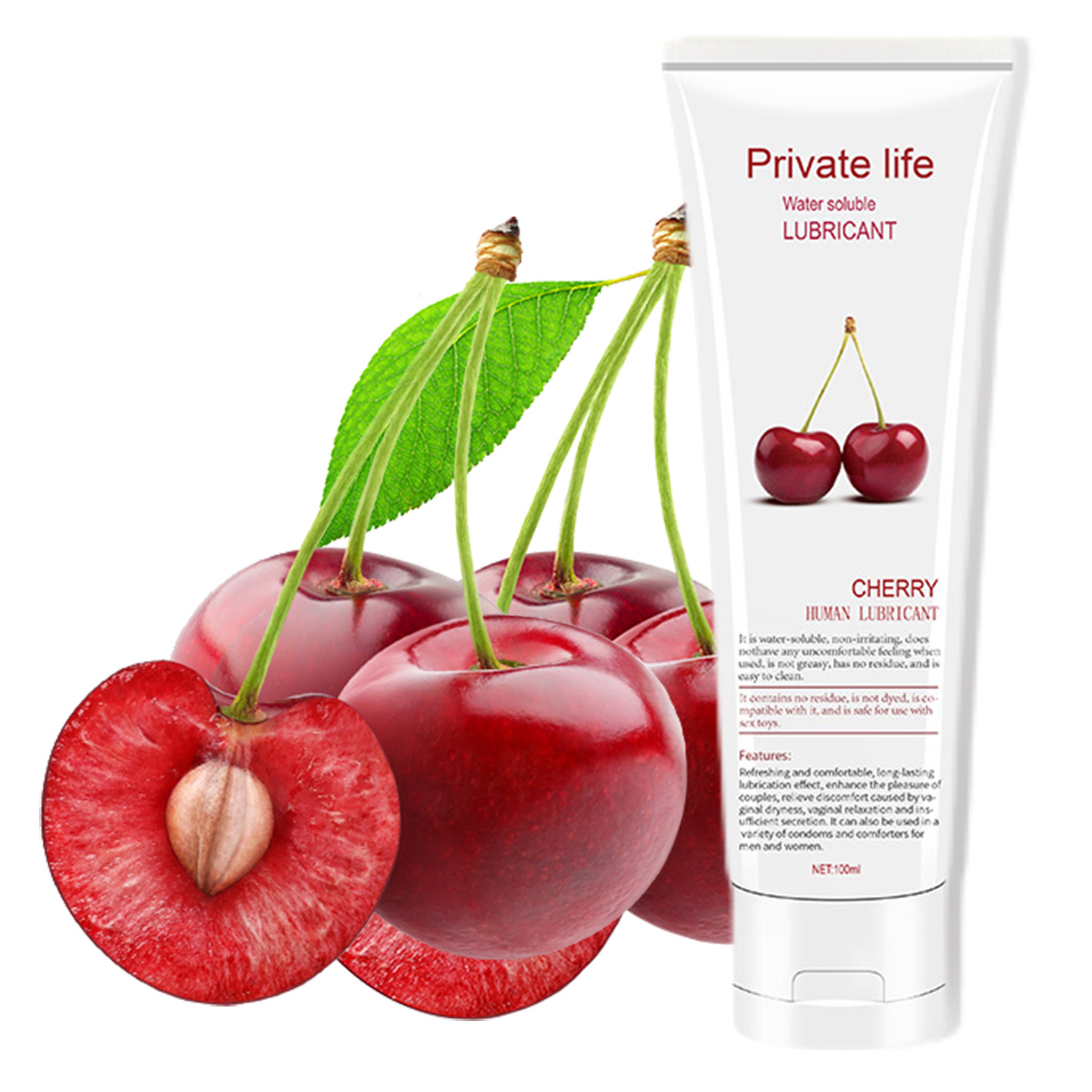 レモン味潤滑剤ゼリー、舐められる潤滑ローション、水溶性ローション