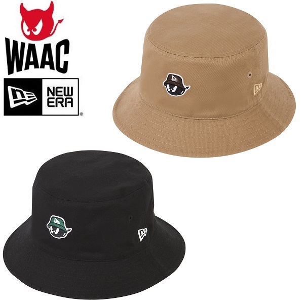 WAAC UNISEX ツバ広ハット　ゴルフ　ブラック WAAC UNISEX ツバ広ハット ゴルフ ブラック