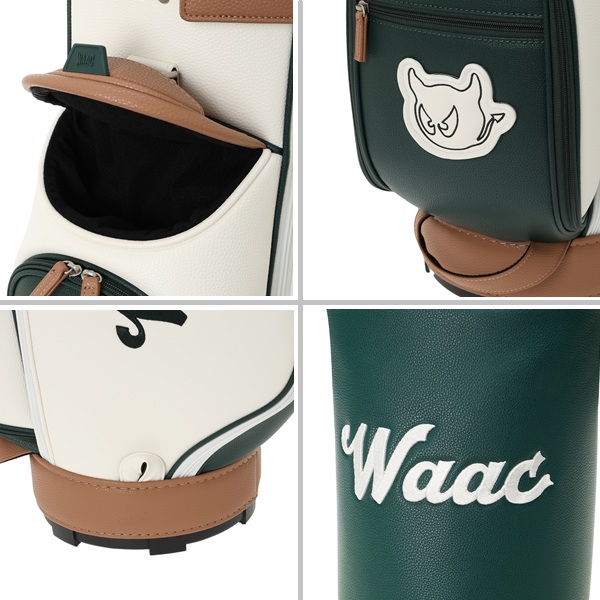 WAAC ワック ゴルフ キャディバッグ UNISEX Grainy Synthetic Leather