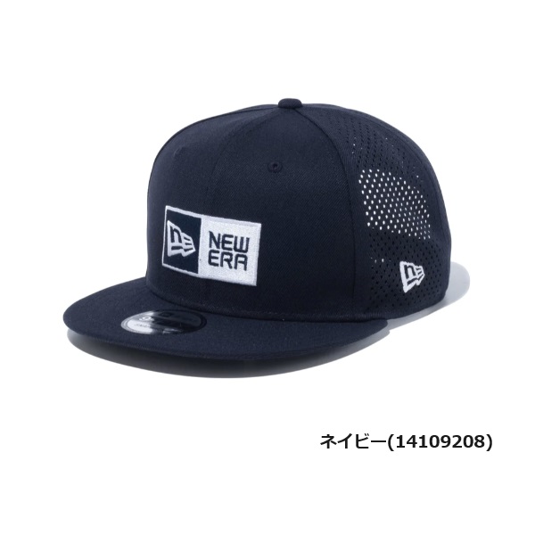 Newera■[Golf] Box Logo Laser Performed Snapback■送料込 9FIFTY Laser Perforated ボックスロゴ ブラック | ゴルフ