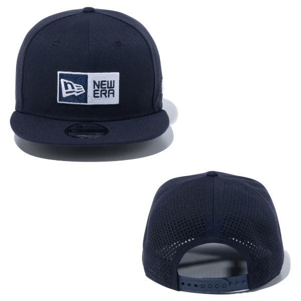 Newera■[Golf] Box Logo Laser Performed Snapback■送料込 9FIFTY Laser Perforated ボックスロゴ ブラック | ゴルフ