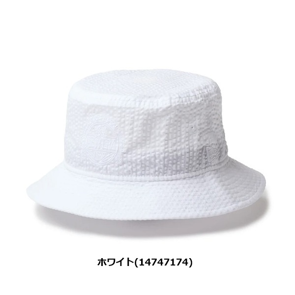 NEW ERA（ニューエラ） ゴルフ ハット バケット01 Seersucker ホワイト