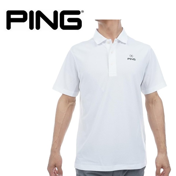 PING（ピン） ゴルフ メンズ ブランドロゴ 半袖 ポロシャツ PING 621