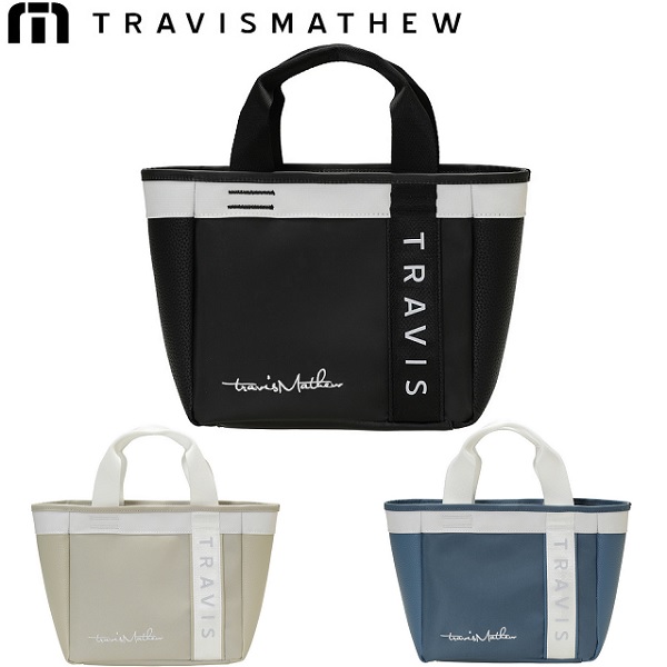 TRAV IS MATHEW（トラヴィスマシュー）ミニトートバッグ　白黒 トラヴィスマシュー（Travis Mathew）（メンズ）ゴルフ カート