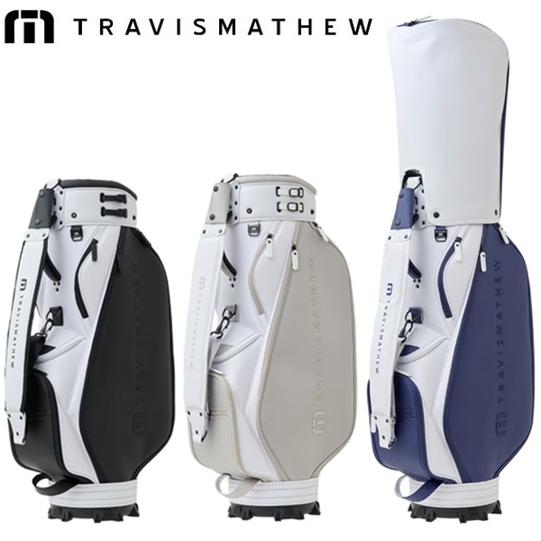 TravisMathew トラヴィスマシュー キャディバッグ シューズバック付き TRAVISMATHEW トラヴィスマシュー ゴルフ キャディバッグ RTM カート