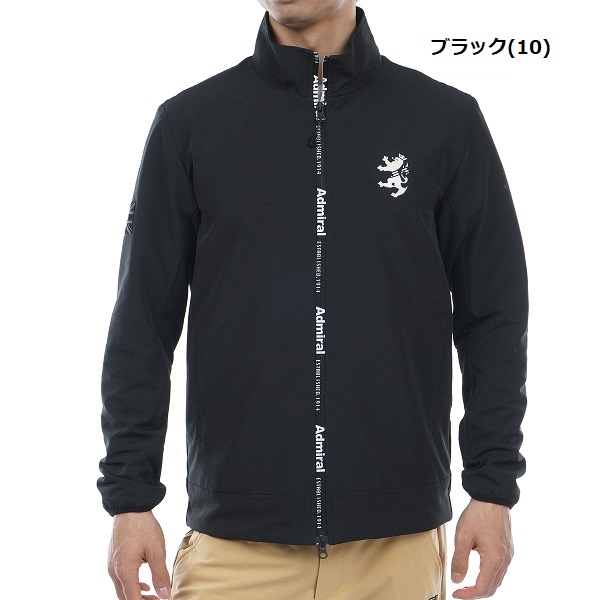 Admiral ADMA360 ゴルフジャケット M ブラック Admiral Golf（アドミラルゴルフ） アドミラル ゴルフ メンズ プリント
