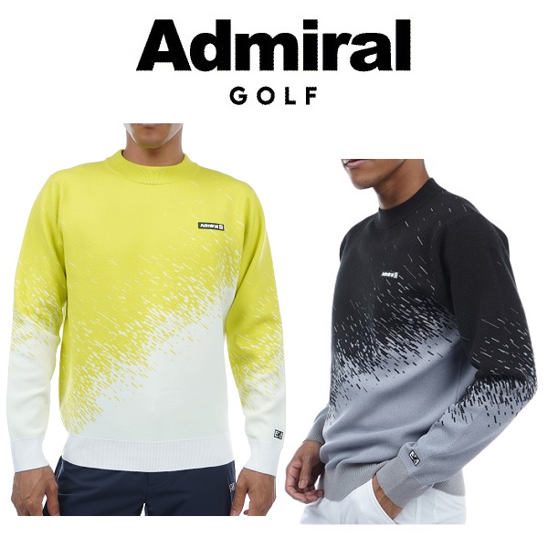 アドミラル ゴルフ メンズ モックネックセーター ADMA394 Admiral Golf（アドミラルゴルフ） アドミラル ゴルフ メンズ スター