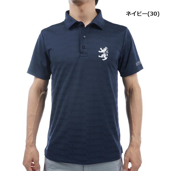 Admiral Golf アドミラル ゴルフ メンズ ロゴジャガード シャツ
