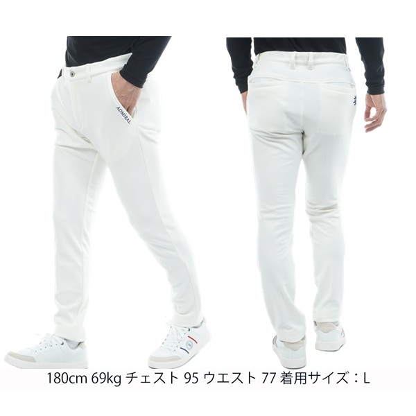 アドミラル ゴルフ メンズ ハイテンション 裏起毛テーパードパンツ ADMIRAL ADMA576 2025年秋冬モデル Admiral Golf（アドミラルゴルフ） アドミラル ゴルフ メンズ ハイ