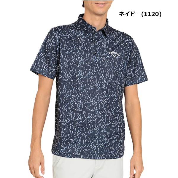 キャロウェイ メンズ かざあなメッシュ半袖シャツ Callaway Golf  C24134123 Callaway（キャロウェイ） メンズ かざあなメッシュ半袖シャツ