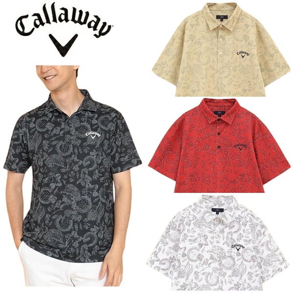 Callaway Golf - キャロウェイ　ゴルフ半袖トップス Callaway キャロウェイ メンズ ゴルフウェア 半袖 ドット